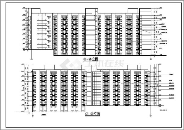 某公寓楼建筑详细方案设计施工CAD图纸（含目录说明）-图二