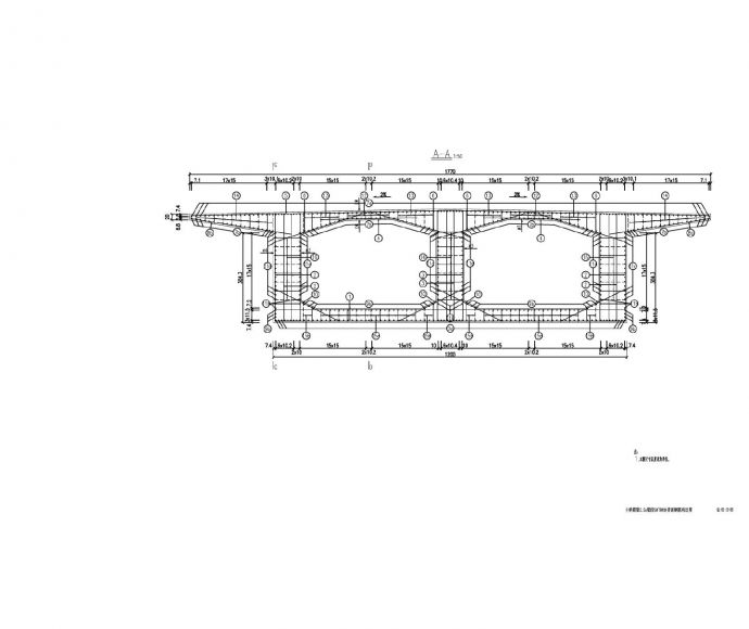 主桥箱梁3.5m梁段5块普通钢筋构造图_图1
