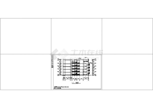 某5层宿舍建筑方案设计施工CAD图纸（含目录说明、门窗表等）-图二