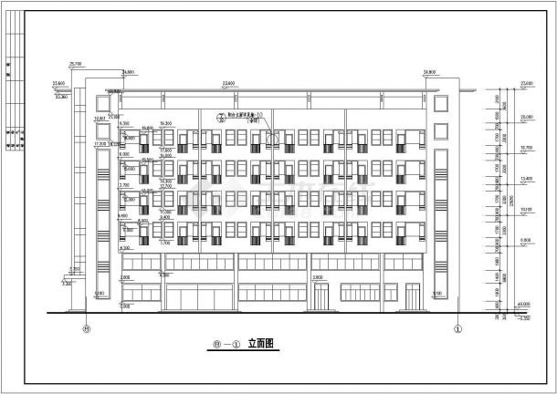 某公司宿舍建筑方案设计施工CAD图纸（含说明、门窗表等）-图二