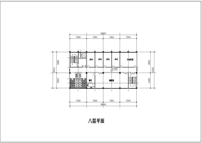 供电公司办公大楼cad详细设计施工图cad平面图_图1