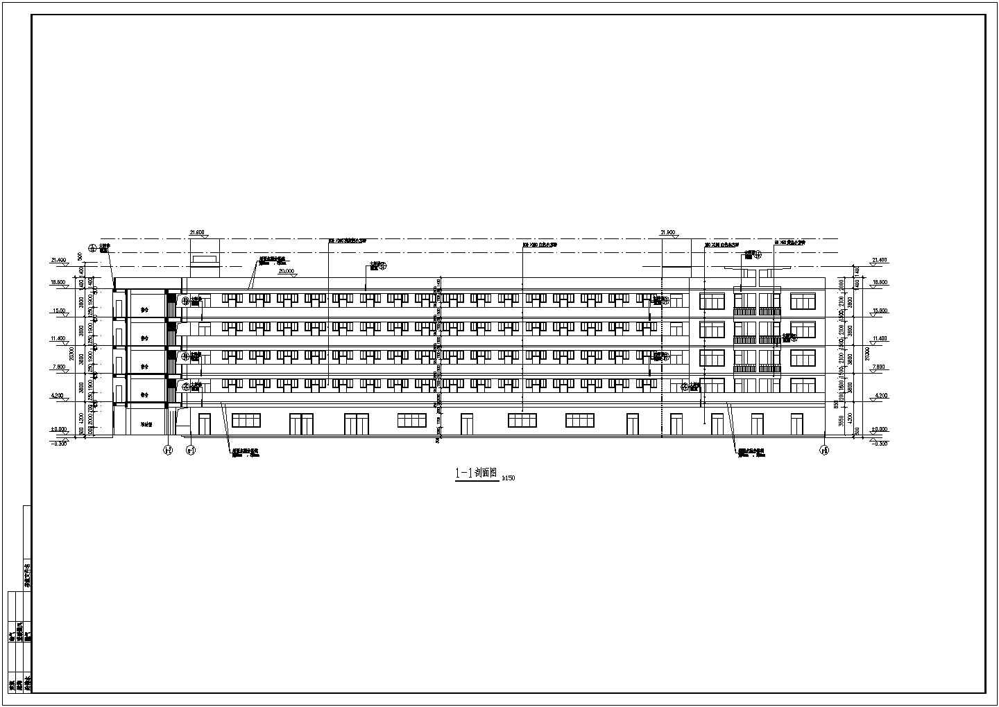 某大学生综合宿舍楼建筑方案设计施工CAD图纸（含综合布置图）