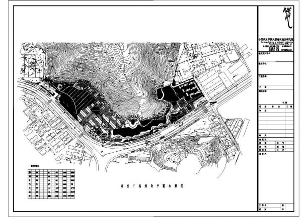 某大型广场绿化设计CAD全套构造图-图一