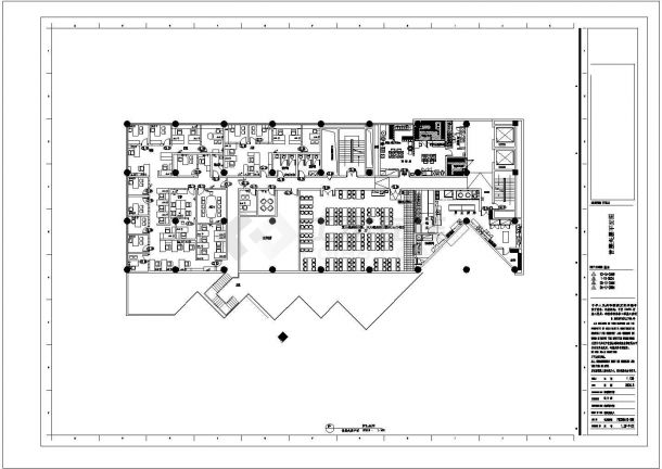 常州某商贸饭店室内装修设计cad全套施工图（ 含高清效果图）-图二