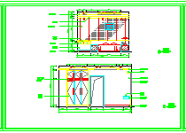 某三室住宅室内装饰cad平面设计布置施工图_图1