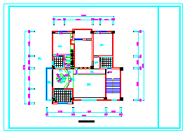 某绿州小区住宅楼室内装修cad设计施工图_图1