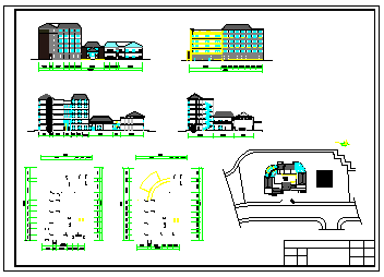 某旅馆大楼设计CAD方案建筑图纸-图一