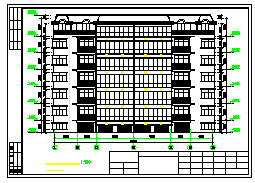 某高档小区6号楼住宅楼一整套cad建筑设计图-图二