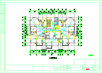 某高层住宅楼电气cad施工图（附弱电系统图）-图一