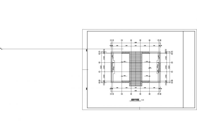 1层104.49平米砖混结构市城区土建公厕施工设计图纸（一层平面 屋顶平面 四个轴立面 一剖面 施工图设计说明）_图1
