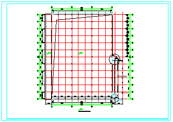 某仓库成品车间钢结构CAD建筑设计图_图1