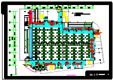 某仓储商场中央空调整套cad系统方案图-图一