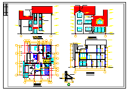 别墅结构建筑设计CAD方案图