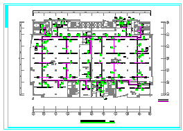 某办公楼整套空调设计cad平面方案图纸-图二