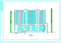 精品高档商业住宅楼户型cad设计图-图一