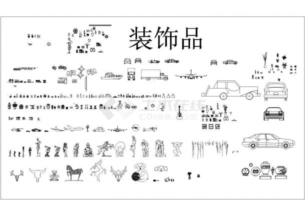 室内设计—欧式立面图，包含多种立面立柱等详图-图一