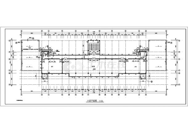 某五层砖混结构中学教学楼设计cad全套建筑方案图（高20米）-图一