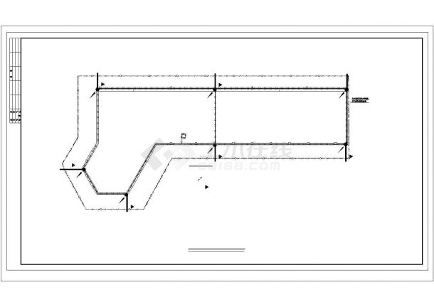 某实验中学教学楼电气设计cad基础平面图-图一