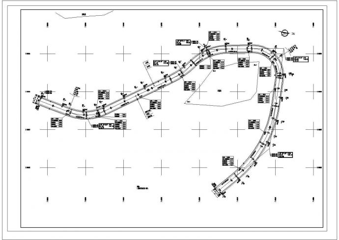 某地方高尔夫球会道路照明CAD基础参考图_图1