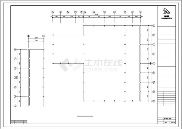 漳州某公司钢结构工程CAD图-图二