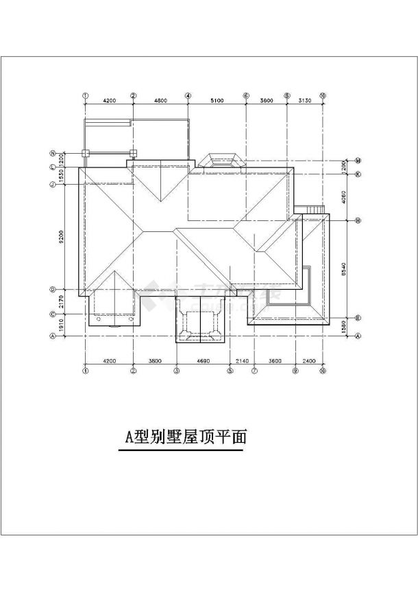 某地区精美别墅设计示意图-图一