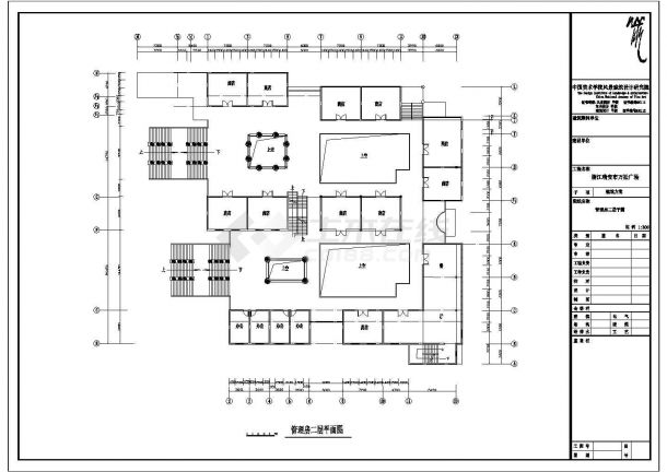 某万福广场CAD全套建筑设计构造详细平立面-图二