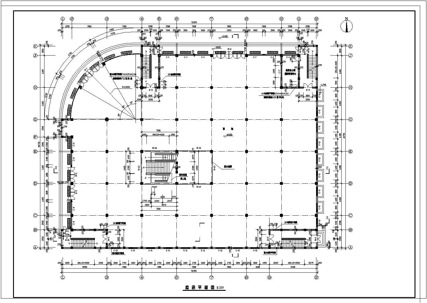 某商场CAD建筑设计详细大样施工图