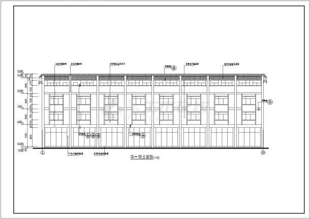 某商铺建筑CAD大样完整构造详细施工图-图一