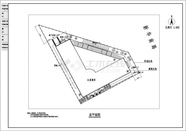 某综合楼CAD大样建筑设计完整平立剖图-图二