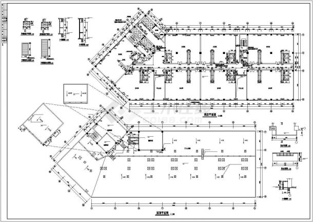 某黄金海岸商住综合楼CAD建筑设计构造施工图标准层-图二