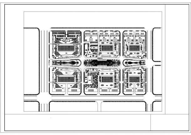 某汽车城CAD大样设计完整施工规划总平面-图二