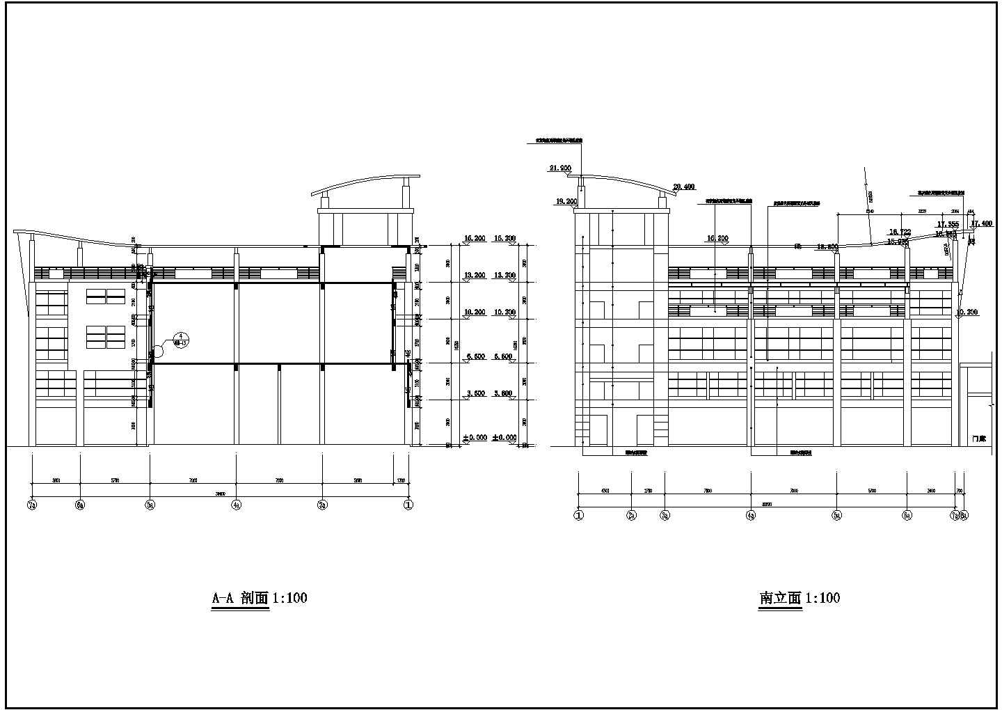 某农贸市场建筑CAD大样设计完整平面施工图