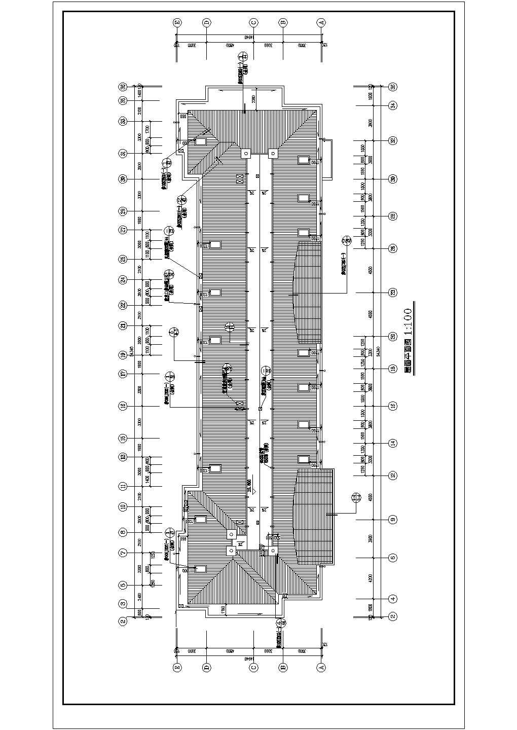 某六层顶层阁楼住宅建筑方案设计施工CAD图纸