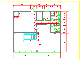 某西餐馆室内装修cad设计平面施工图_图1