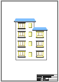 某小型临街住宅楼设计cad施工图_图1