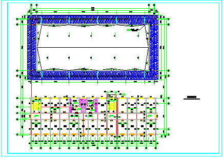 某学校综合楼建筑整套cad施工设计方案图-图二