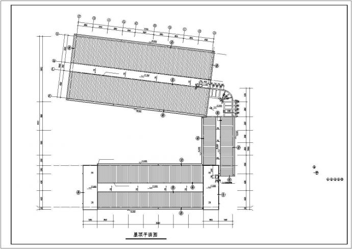 某五层现代化市场综合楼建筑结构施工图cad图纸_图1
