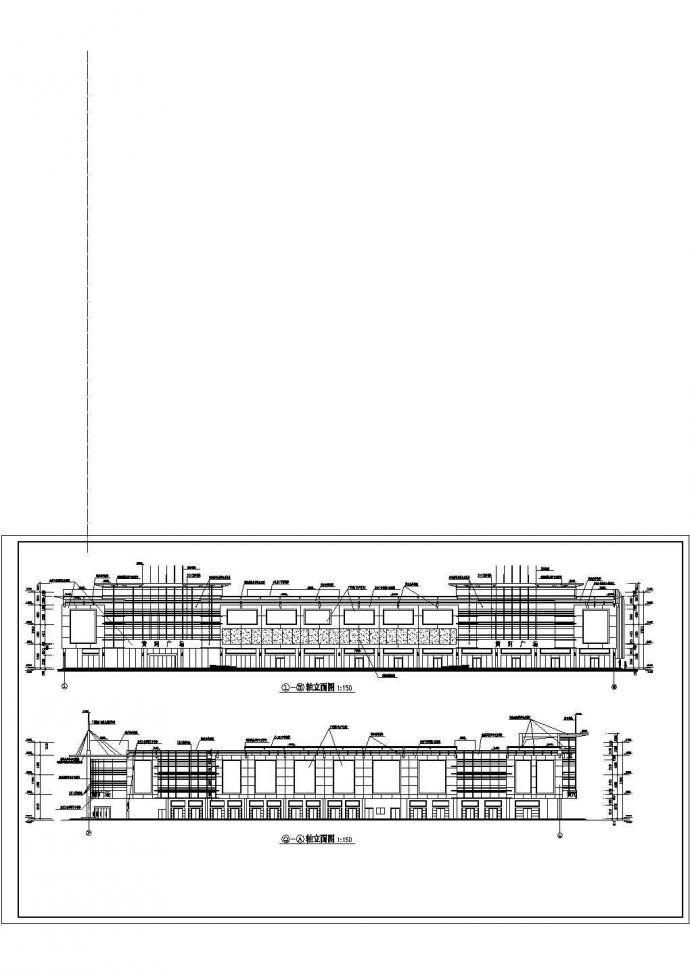 某大型商业广场CAD框架结构大样设计施工图_图1