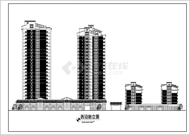 某花园综合CAD建筑设计住宅区详细规划-图一