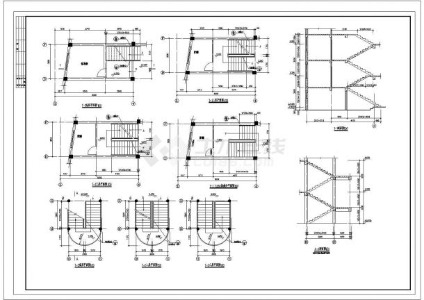 【浙江】某幼儿园教学楼全套建筑施工设计cad图（含侧（东）立面图）-图一