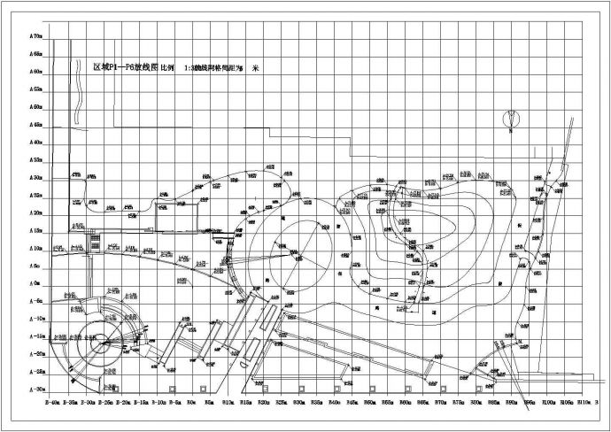 江苏某公园CAD完整建筑设计施工图广场平面_图1