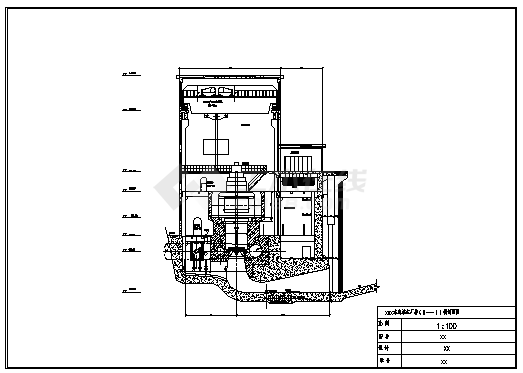 土木工程毕业设计_厂房设计_某水电站厂房水轮机层工程设计cad图(含计算书，毕业设计)-图一