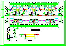 三个单元多层住宅楼建筑设计cad施工图-图二