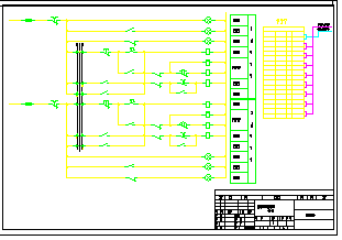 三相异步电机三角启动原理cad设计施工图纸_图1