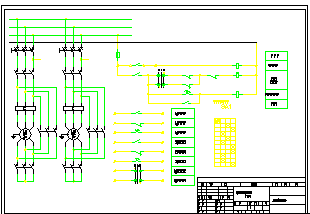 三相异步电机三角启动原理cad设计施工图纸-图二