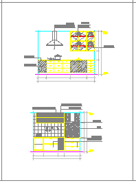 室内装修厨房立面设计cad施工图纸_图1