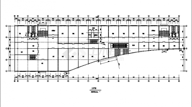 无锡13476平米2层商场综合楼建筑设计施工cad图纸-图一