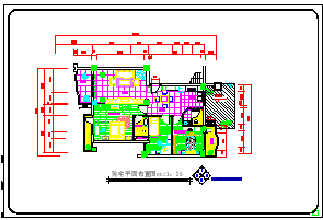 完整室内家装设计cad平面施工图纸（附原始户型图）