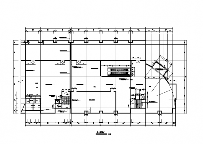 好客来家具城4层综合楼建筑设计施工cad图纸_图1