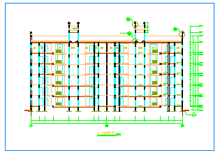 现代小区六层砖混住宅楼建筑平立cad设计施工图纸_图1
